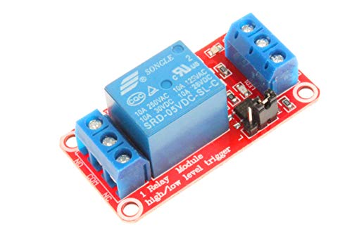Noyito 1 Channel Relay Module With Isolated Optocoupler 5V 12V 24V High Low Level Trigger Module Triggered (Pack Of 3) (24V, Red) #TOP5