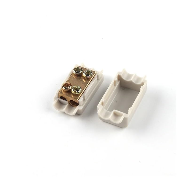 Quick Wire Connector T-Type High Power Terminal Block 60A/400V 1-6mm2 Cable Splitter 100A/1000V 2.5-10mm2 Junction Box BIANMTSW(ZK1310,10PCS)