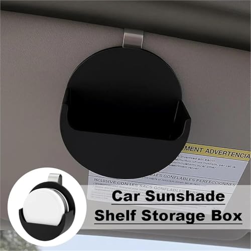 Image of 2PCS Black 3D Printed Universal Dip Can Holder for Car Visor & Belt,Lightweight Clip-On Pouch Organizer with Secure Storage-Durable Chew Can Holster Fits All Vehicles,Cars,Trucks,SUVs