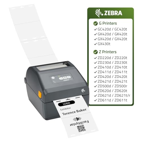 Placa de identificación con cordón de cebra para eventos, 101,6x76,2 mm, pack de 250 unidades 7