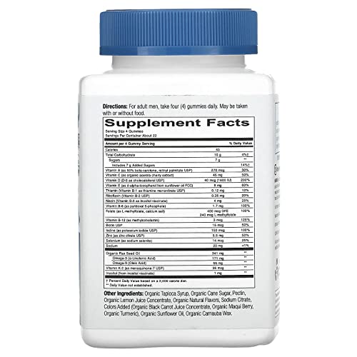 Smartypants Organics, Men's Formula, Raspberry, Orange, And Cherry, 90 Vegetarian Gummies #TOP1