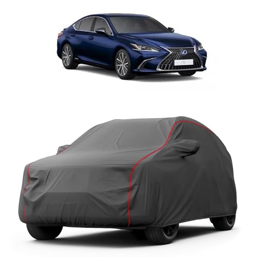 Image of Heavy-Duty Car Cover for Compatible with Lexus ES (2018 to 2025 All Models) Deluxe Car Protection Cover - Waterproof & UV-Resistant All-Season Exterior Protection