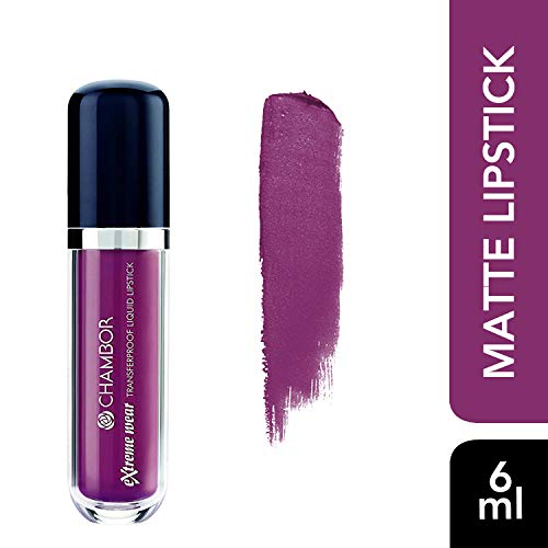 Image of Chambor Extreme Wear Transfer Proof Liquid Lipstick, Fall in Rose No.404, 6 ml