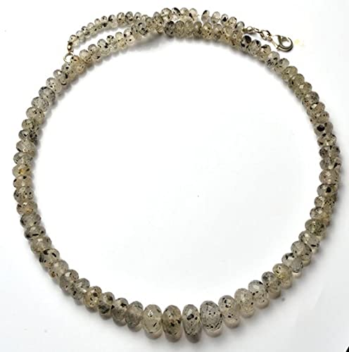 Quartz mousse à grandes facettes avec perles rondelles rares de 6mm à 14mm - 3