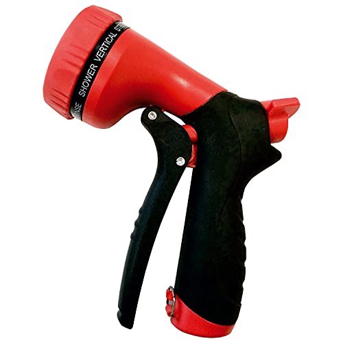 Parkland® Black Garden Hose Pipe Expandable Magic Hose Stretch Hosepipe with Solid Aluminium Ends & 9 Function Spray Gun Double Latex Core Extra Strength Fabric (150FT)