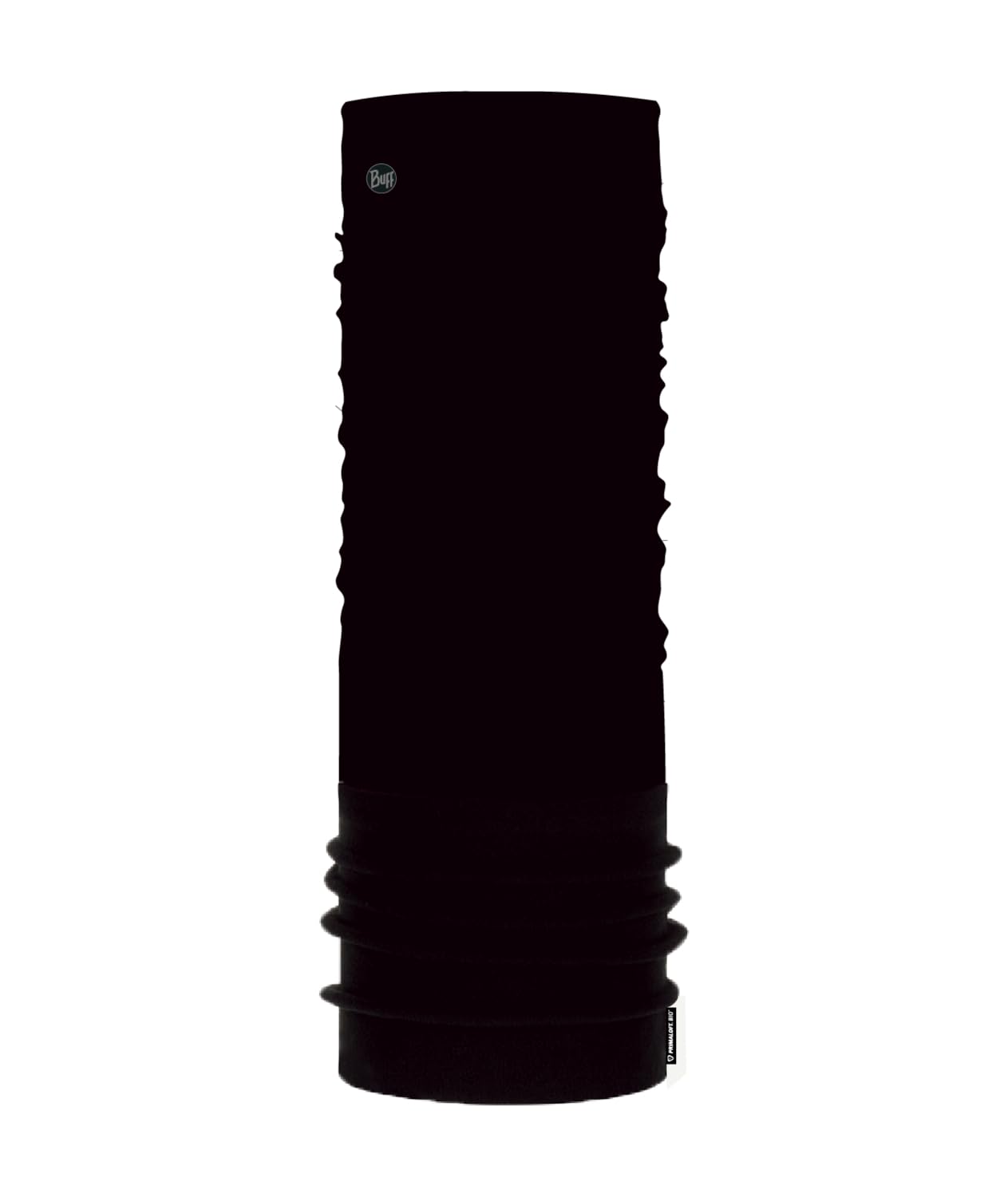 Buff Polar Neck Gaiter, Cold Weather Neckwear, Thermal Insulated Fleece, UPF 50 Sun Protection, Breathable, Solid Black, Adult Size