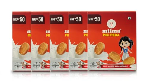 Milma Milk Peda, 500g (Pack of 5, 100g each) | Authentic Indian Mithai | Perfect for Festivals, Gifting & Puja