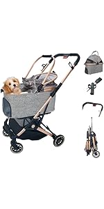 Amazon.co.jp: ペットカート分離型 軽量 猫 犬用 バギー いぬ用 4輪