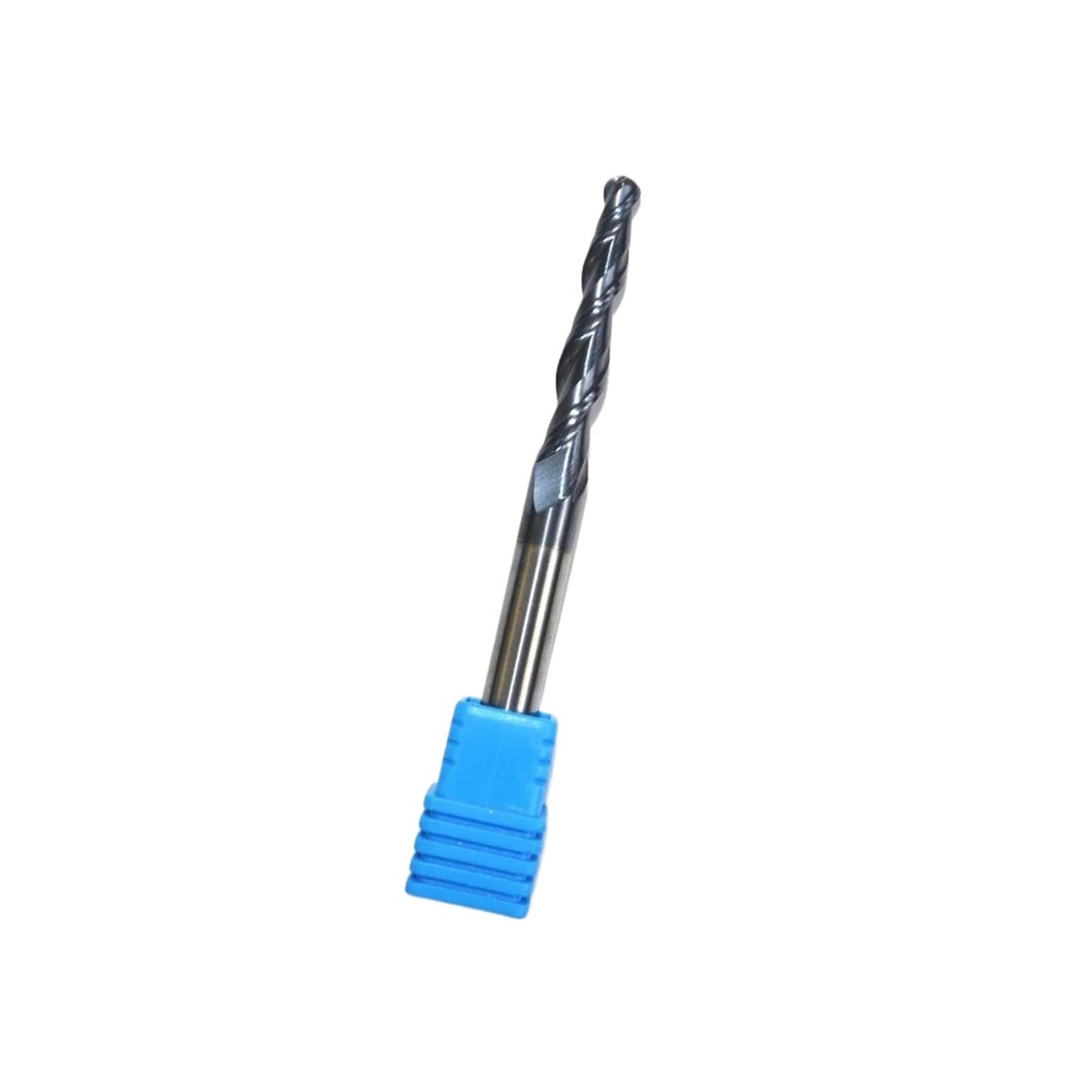 Fresa cónica de punta esférica, Fresa de punta esférica cónica carburo sólido TiALN, 6xR2x30,5x75mm, 2 flautas