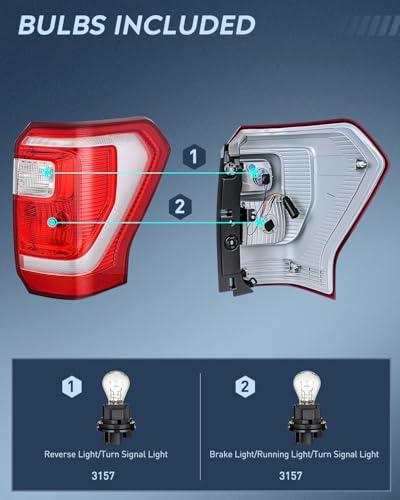 Image of Nilight Taillight Assembly for 2018 2019 2020 2021 Ford Expedition XL XLT