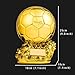 LNGODEHO Customizable Golden Football Ballon World Cup Trophy Resin Player Award Soccer Fan Collectible Souvenir Birthday Gift (9.8inch/25cm)