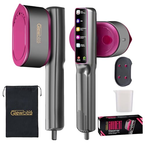 Image of Travel Steamer for Clothes, 1200W Portable Steamer & Iron 2 in 1, Handheld Garment Steamer with 10s Fast Heatup, 5 Modes LED Touch Display, Large Ceramic Panel & 110ml Tank for Home and Travel