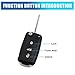 X AUTOHAUX 2pcs Replacement Flip Folding Keyless Entry Remote Key Case Shell for VW Beetle Caddy Jetta 2011- 2013 5K0-837-202