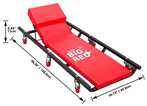 Big Red TR6452 Torin Rolling Garage/Shop Creeper: 40 Inch Padded Mechanic Cart thumb #5