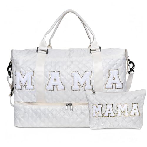 MAMA Hospital Bag For Women Labor Delivery Pregnancy Maternity Travel Duffle Bag with Shoe Compartment for Mom Mommy(Extra Large)