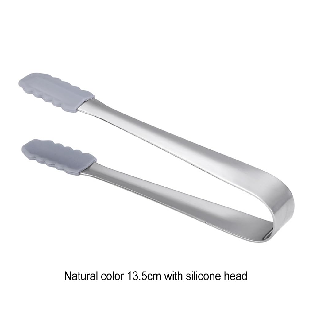 20 Ensemble de Pince de Service Polyvalente en Acier Inoxydable pour Un Service de Cuisine Facile et Pratique, Pince de Cuisine Facile à Nettoyer, Pince à Glace argentée