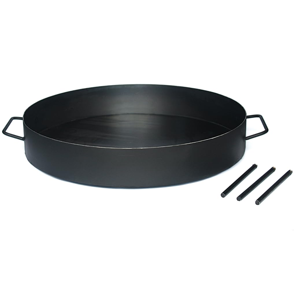 Genérico Disco de Arado Paellera Argentina de acero al carbono para cocinar Plano Varios tamaños con Patas desmontables Nic Store BBQ (60cm)