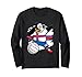Dabbing Penguin Isole Faroe Pallavolo Fans Jersey Vball Maglia a Manica