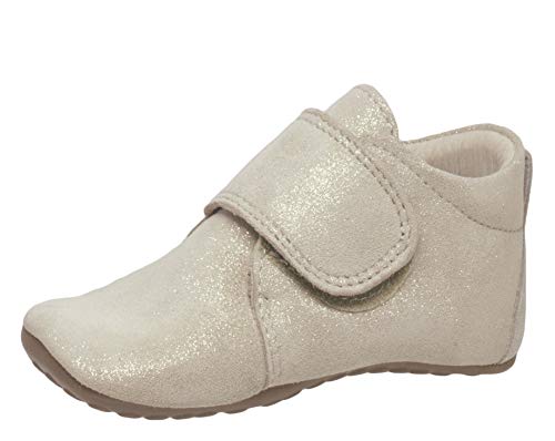 pom pom Beginners Krabbel- und Hausschuhe, Gold (84 Sparkel...