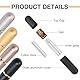 GUTERTOP 4 Stück riechstifte für ätherische öle, Ätherisches Öl Tuben Aromatherapie Flasch naseninhalator stift mit 4 Baumwoll-Dochte (Schwarz/Silber/Gold/grau)