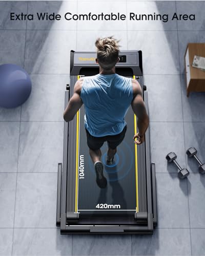 2 In 1 Home Folding Treadmill, Dual LED Screen, 2.5HP Silent Treadmill, 16KM/H, Bluetooth Speaker, Heart Rate, 12 Modes, App and Wireless Remote Control - Image 6