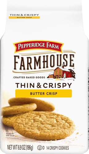 Image of Pepperidge Farm Farmhouse Thin & Crispy Butter Crisp Cookies, 6.9 Oz Bag (Pack of 4)