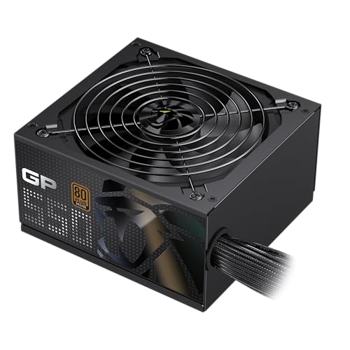 GP 550B - Alimentatore di rete PC da 550 W, non modulare, 80 Plus Bronzo, ventola HDB da 140 mm, cavo piatto nero, 9 funzioni di protezione, 3 anni di garanzia, nero - Alimentatore - Immagine 5