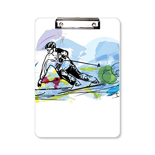 Porte-bloc A4 sports d'hiver anti-humidité pour ski acrobatique
