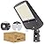 HYPERLITE LED Parking Lot Light 150W 22500lm with Adjustable Slip Fitter Mount, 2024 New UL Listed Led Parking Lot Lights Outdoor, LED Shoebox Light for Roadways, Stadium, Yard, Barn