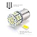 LUYED 1156 LED Bulb 12v Super Bright Low Power !10 x 650 Lumens 1156 1141 1003 3014 54smd Led Light bulb Used for Back Up Reverse Lights,Brake Lights,Tail Lights,Rv lights White