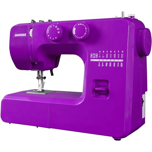 Janome 001MAJESTY Purple Majesty Easy to Use Sewing Machine, Metal and Plastic, berry