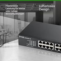 Zyxel Netzwerk Switch 16 Port | Unmanaged+ Gigabit | GS1100-16 – Ansicht 4