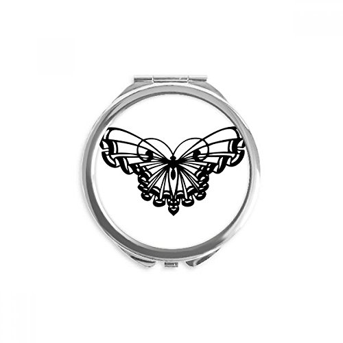 Espejo de bolsillo para maquillaje con mariposa que soluciona tus retoques faciales imprevistos