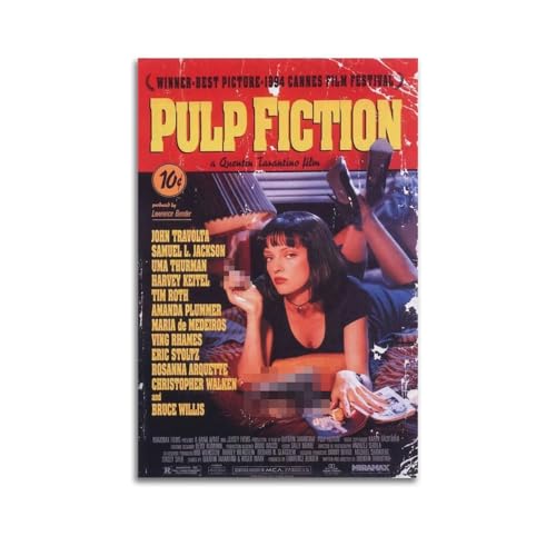 Generic - Póster de Pulp Fiction - Póster de lienzo para pared, 30 x 45 cm, Decoración de sala de estar y dormitorio