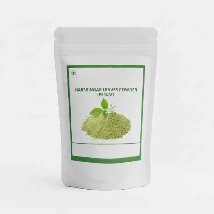LC Organic Harsingar Patti Powder Parijat Leaves, Night Flowering Jasmine,Parijat Patta | Nyctanthes Arbor -100 gm