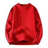 セーター メンズ 長袖 メンズ 秋服 クルーネック ニット 秋 冬服 セーター 丸首 厚手 無地 ケーブル編み 大きいサイズ 暖かい 防寒 ユニセックス カジュアル ゆったり 柔らかい 汎用性の高い ベーシック 普段着 通勤