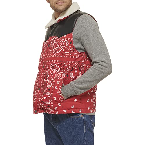 Image of Levi's Men's Levi's Men's Out West Mixed Media Puffer Vest
