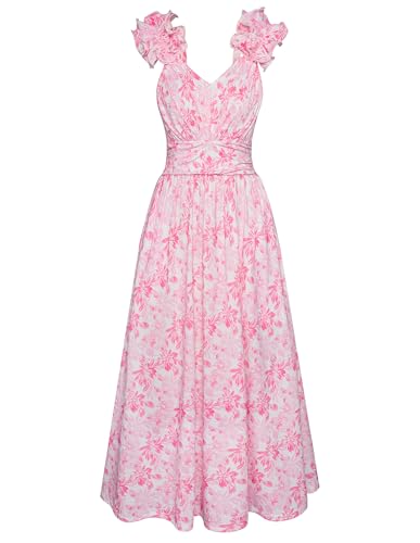GRACE KARIN 2025 Women's Summer Floral Print Dress...
