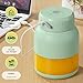 YIHANGG Exprimidor Eléctrico de Cítricos con Popote y Dos Tapas Mini Portátil Licuadora para Batidos de Jugo Fresco Exprimidor de Prensado en Frío con Vasos para Botellas Exprimidor de Limas y Frutas Imagen de YIHANGG Exprimidor Eléctrico de Cítricos con Popote y Dos Tapas Mini Portátil Licuadora para Batidos de Jugo Fresco Exprimidor de Prensado en Frío con Vasos para Botellas Exprimidor de Limas y Frutas