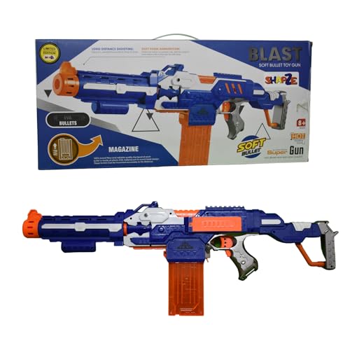 Image of Automatic Assault Riffle Foam Dart Blaster Gun Including 20 Bullets, Toys for Kids Teens and Adults, Fun Gift Toy for Boys, Birthday Gift Toy for Kids Ages 8+