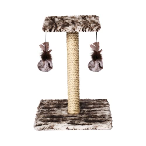 Arranhador Para Gatos Poste Com Brinquedo Duplo Exclusivo (Husky)