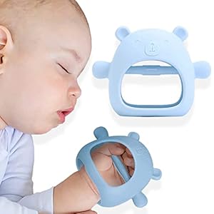 Baby Beißhandschuh von DGN Toys aus Lebensmittelsilikon BPA frei | Greifling | Beissring | fördert Sehsinn und Motorik…