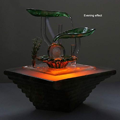 Innenbrunnen Moderner Minimalistischer Keramik-Tischbrunnen Innenbefeuchter Desktop-Aquarium Home Decoration Geschenk Innenentspannung Desktop-Brunnen (Farbe: B) - Image 5