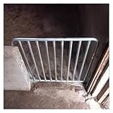 Cerca de acero galvanizado para ganado, prevención de escapes, puertas de corral de cerdo personalizadas (90 x 80 cm) - Ideal para engorde y uso en guardería