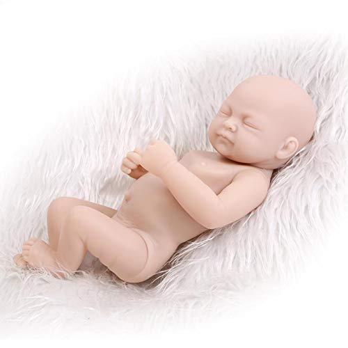 ZSooner Reborn-Puppen-Set, 27,9 cm, Geburtstagsgeschenk, DIY-Form, weiches Silikon, Simulation, volle Gliedmaße… – Bild 8