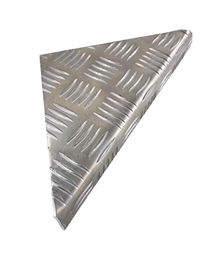 (4) ALUMINUM TRAILER FENDER STEP BRACKET DIAMOND PLATE 3 mm WELD ON CORNER 1000504-4