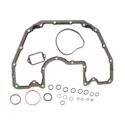 Image of PartsFlow Oil Pan Gasket Set For 02-10 BMW E60 E61 E63 E65 550i 545i 645Ci 745i 4.4L 4.8L For 740i 740li 750li X5 B7 4.0L 4.8L 4.4L