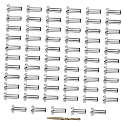 IWOWHERO Stainless Steel Wire Rope Accessories 65pcs Cable Protectors for Steel Wire Cable Protective Sleeve Deck Cable Railing Kit