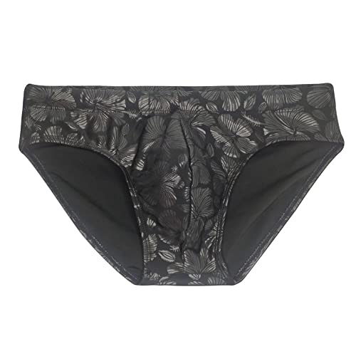 Men's Briefs Swimming Swimwear Sexy Printed Low Waist Bikini Suilt Bath Shorts Summer Water Sport4