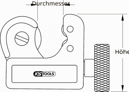 KS Tools 101.1000 Mini-Rohrabschneider, 3-16mm – Ansicht 5
